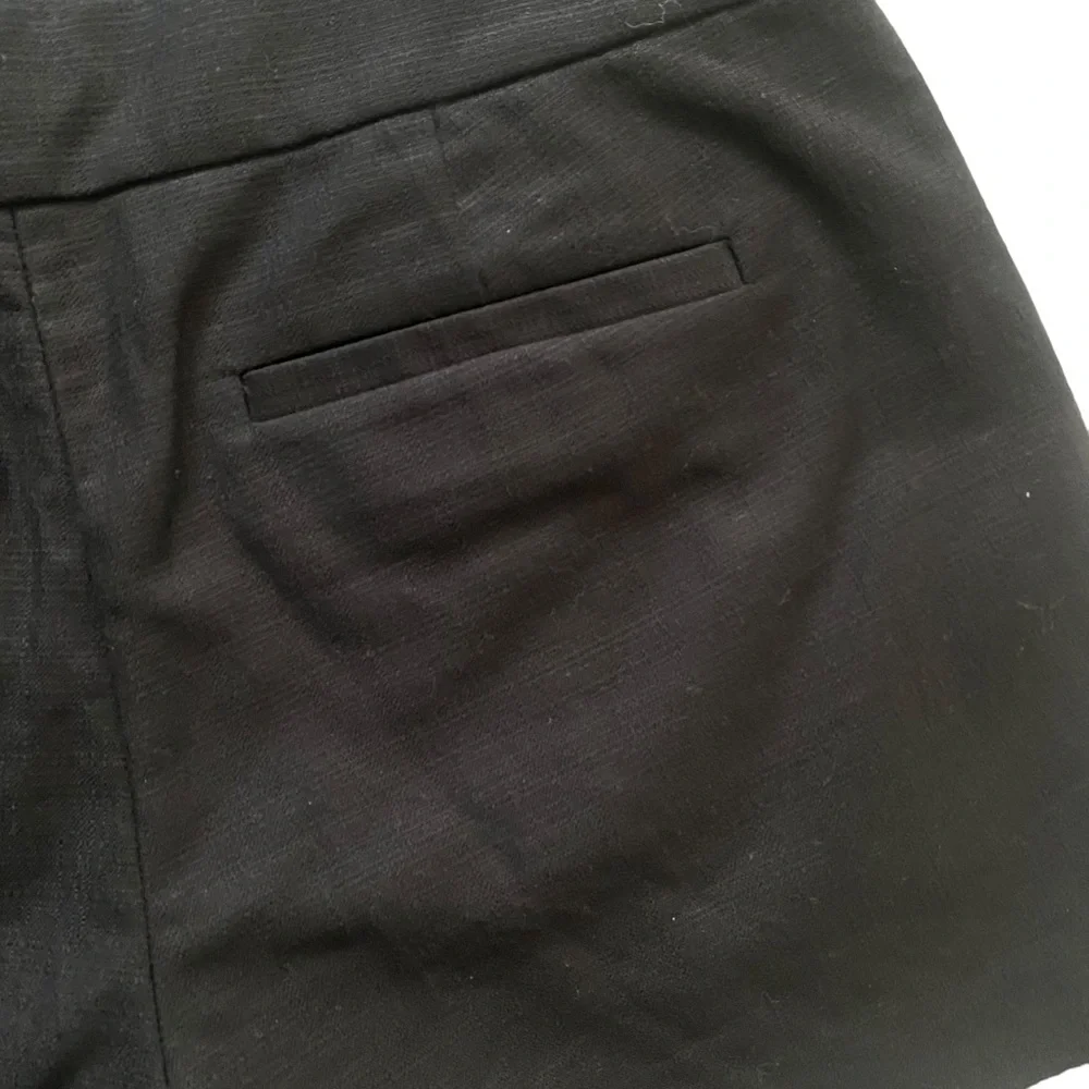 J.Crew NEW Black Pleated Shorts with Side Zipper 4 - Picture 6 of 12